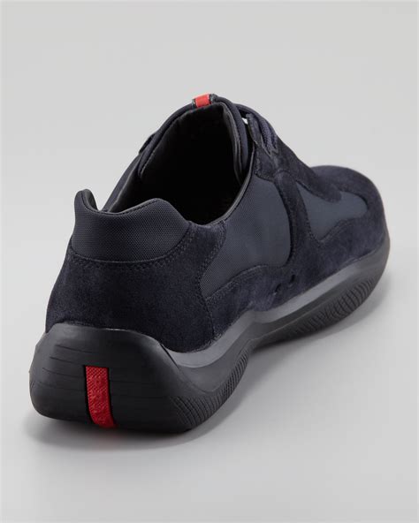 prada mens sneakers on sale|Prada suede sneakers men.